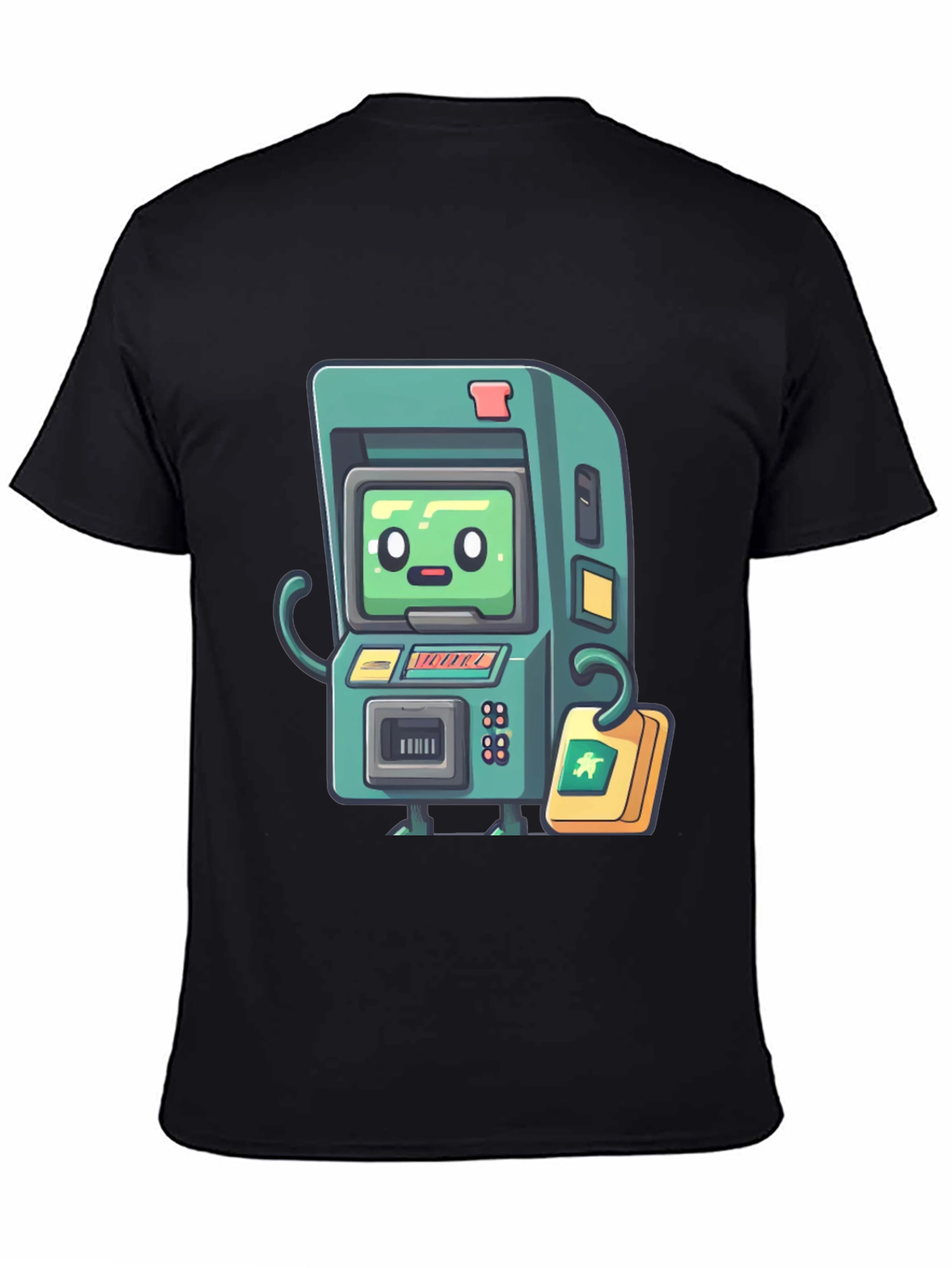 Retro Arcade Game T-Shirt - Black Cotton Tee