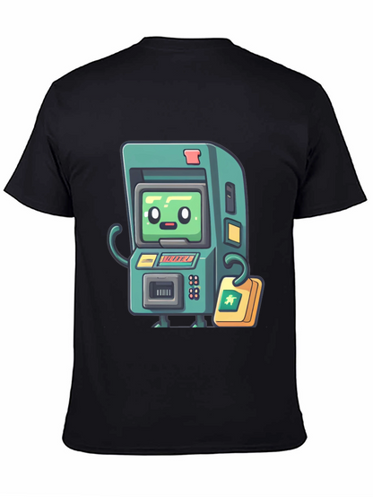 Retro Arcade Game T-Shirt - Black Cotton Tee