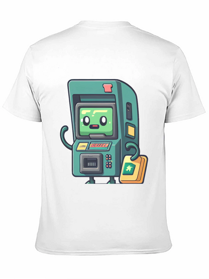 Retro Arcade Game T-Shirt - Black Cotton Tee