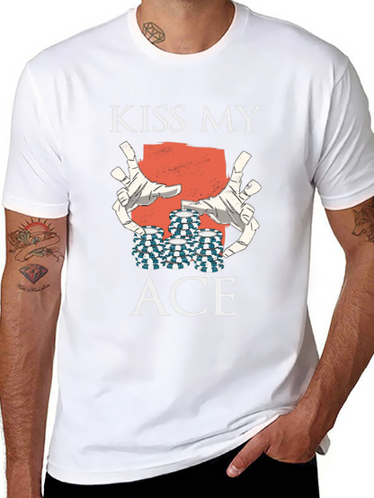 Kiss My Ace Graphic Tee - Black