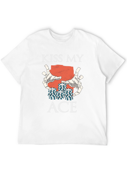 Kiss My Ace Graphic Tee - Black