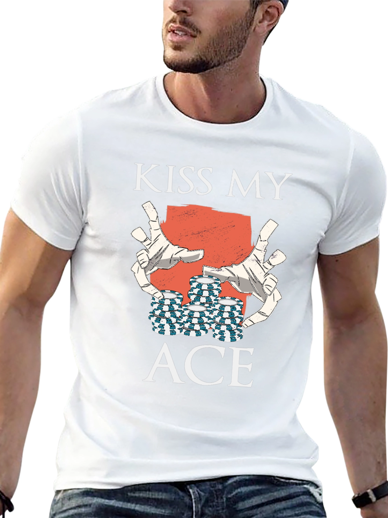 Kiss My Ace Graphic Tee - Black
