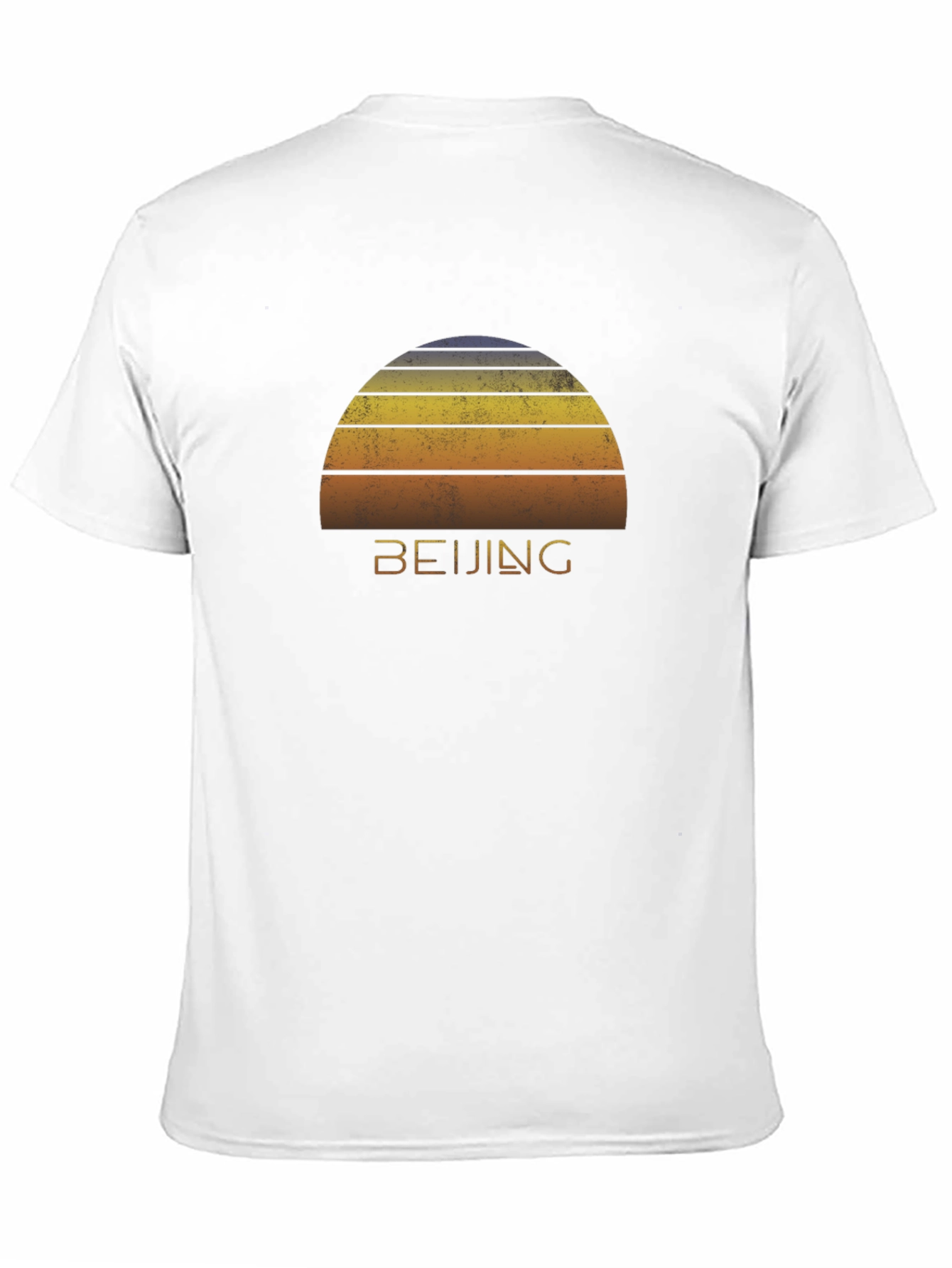 Beijing Sunset Graphic Tee - Retro Style