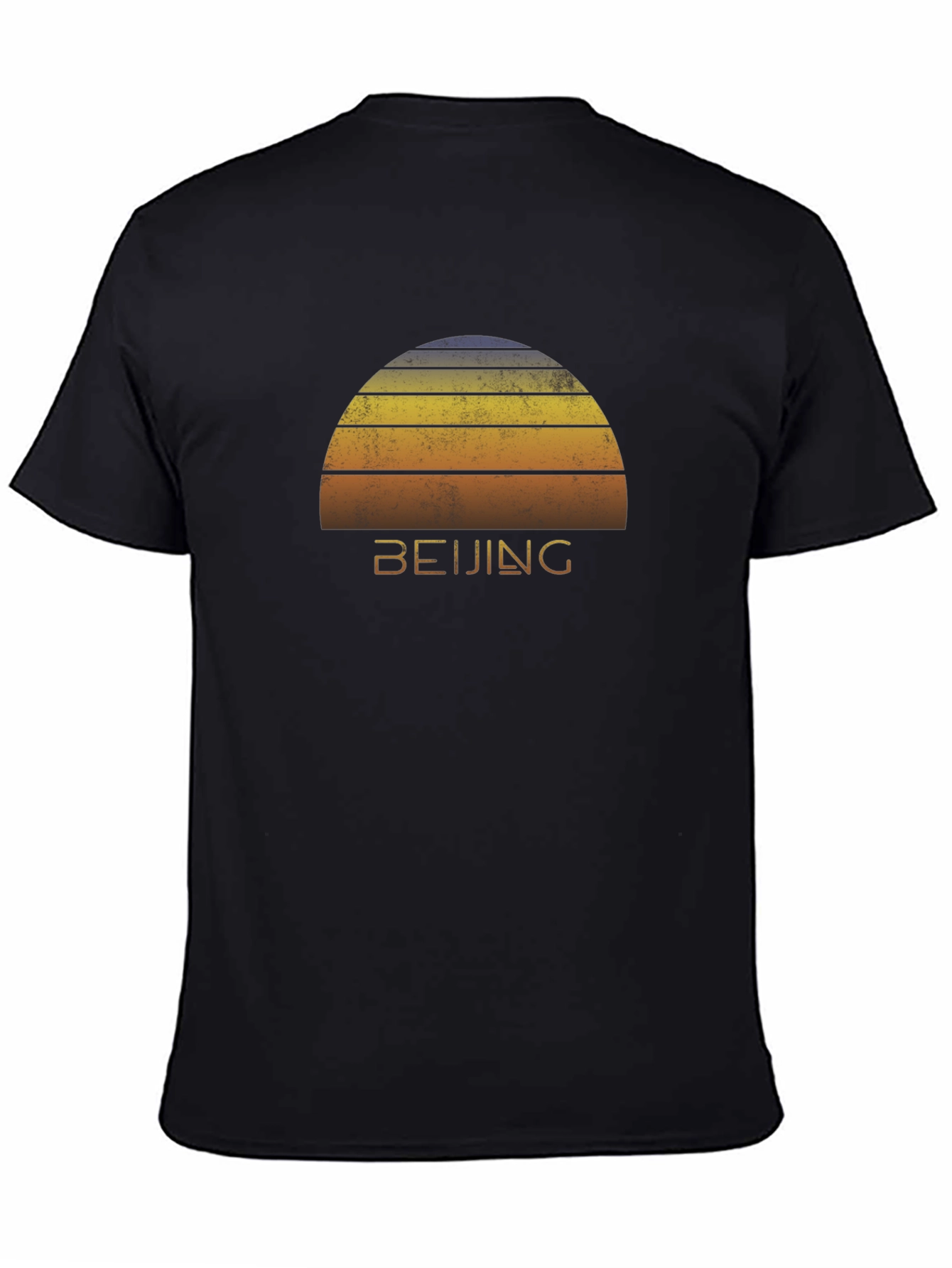 Beijing Sunset Graphic Tee - Retro Style