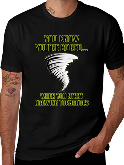 Bored Tornado T-Shirt - Funny Graphic Tee