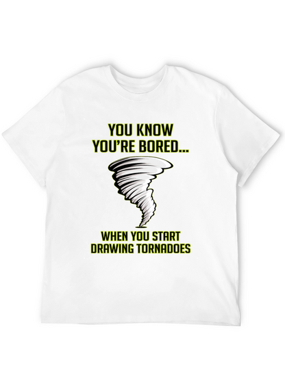 Bored Tornado T-Shirt - Funny Graphic Tee
