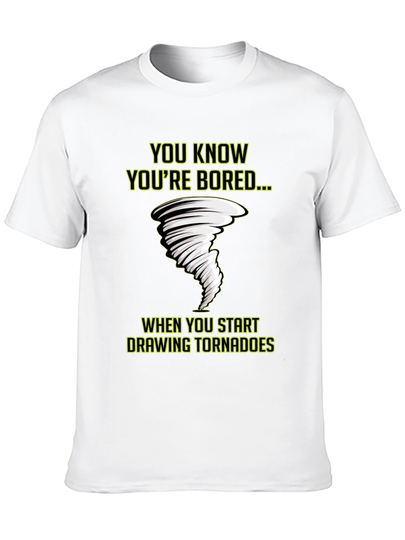 Bored Tornado T-Shirt - Funny Graphic Tee