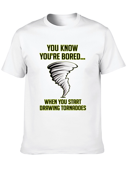 Bored Tornado T-Shirt - Funny Graphic Tee