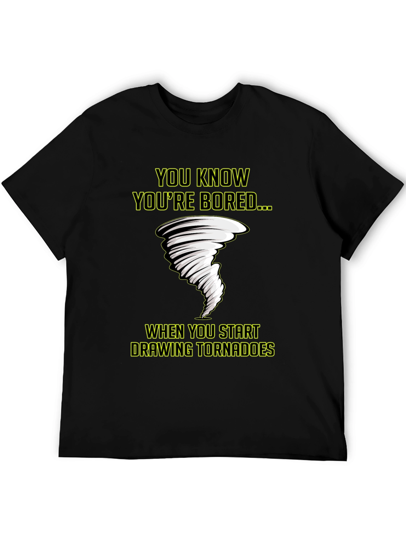 Bored Tornado T-Shirt - Funny Graphic Tee