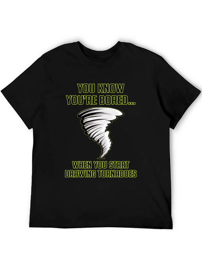 Bored Tornado T-Shirt - Funny Graphic Tee