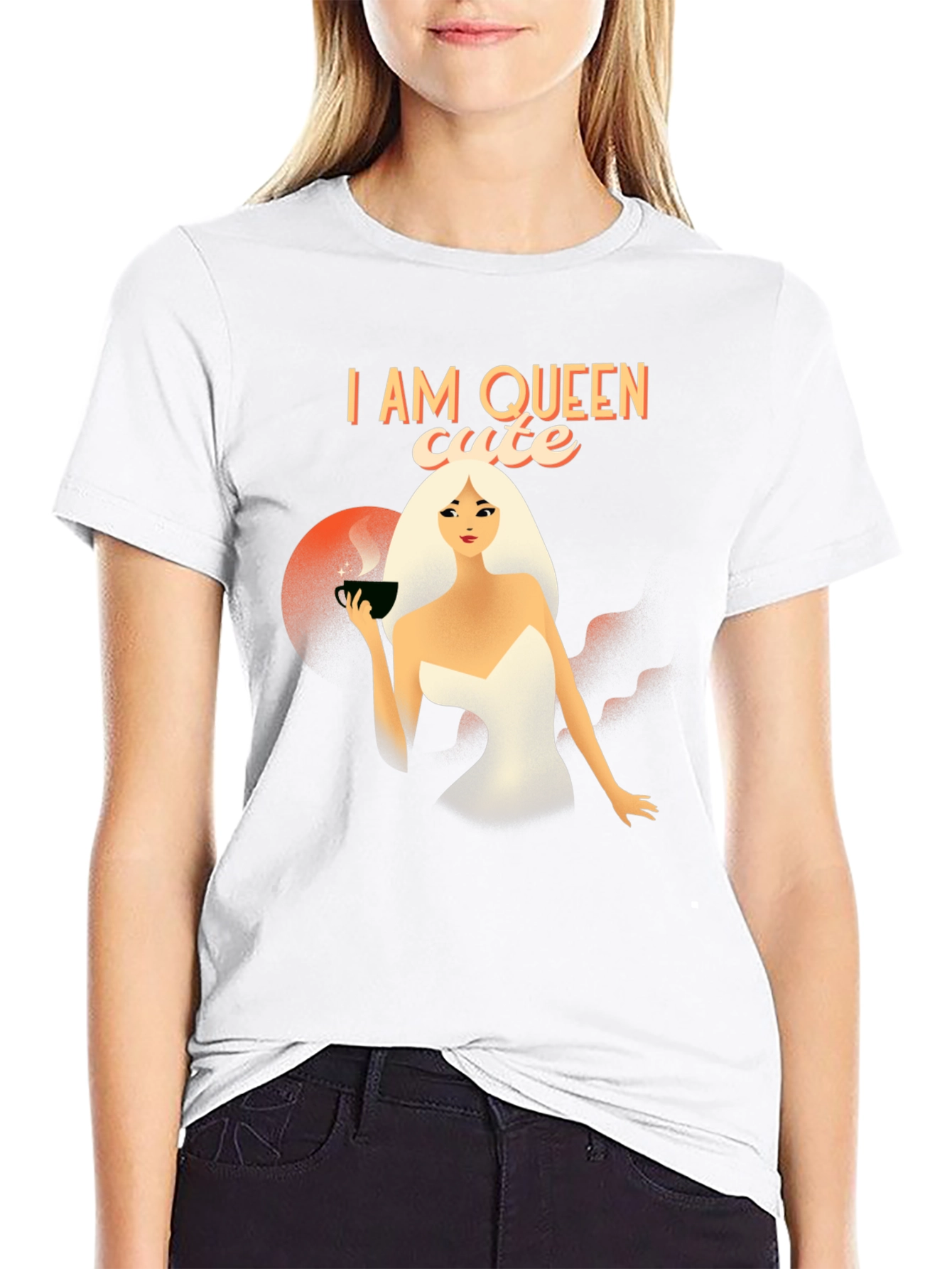 I am Queen Cute T-Shirt - Stylish Graphic Tee