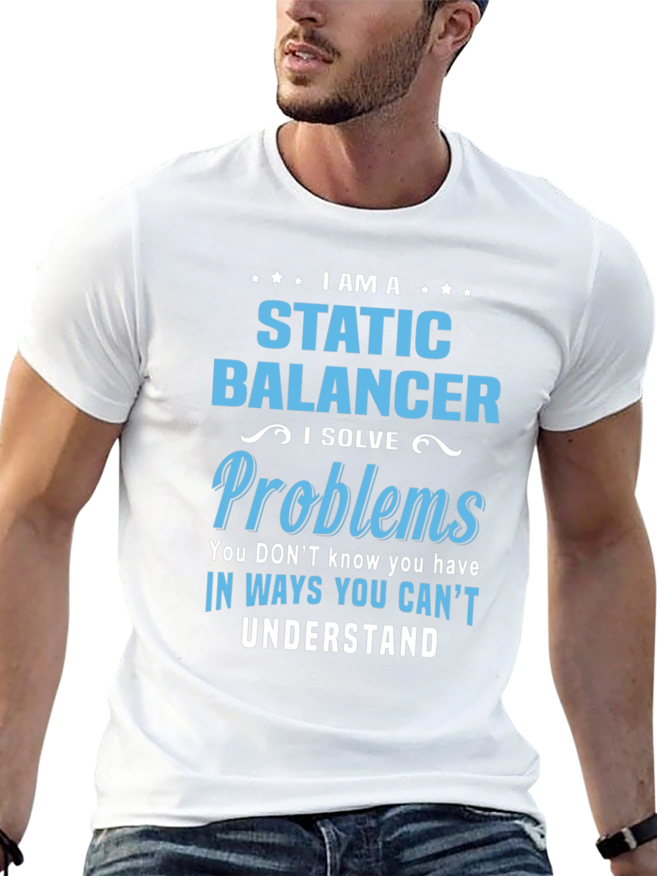 Static Balancer T-Shirt: I Solve Problems Tee