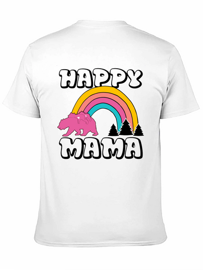 Happy Mama Bear Rainbow Graphic Tee