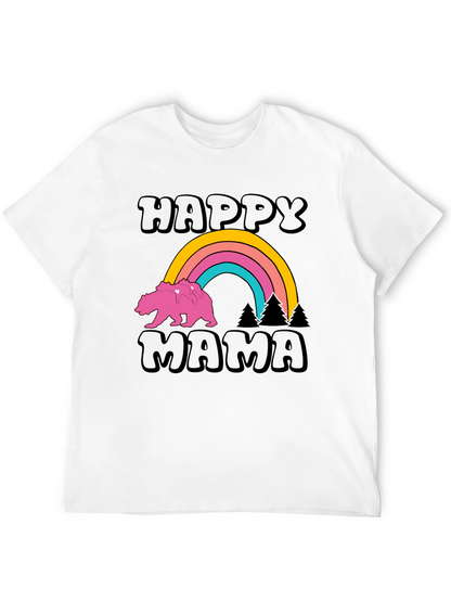 Happy Mama Bear Rainbow Graphic Tee