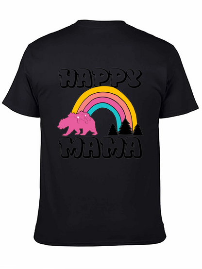 Happy Mama Bear Rainbow Graphic Tee