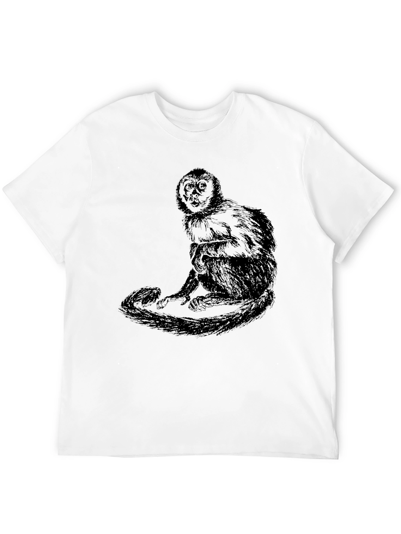 Monkey Graphic Black T-Shirt