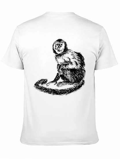 Monkey Graphic Black T-Shirt