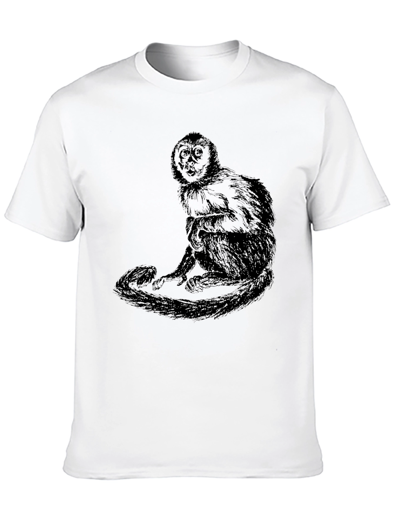 Monkey Graphic Black T-Shirt