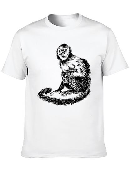 Monkey Graphic Black T-Shirt