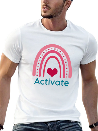 Activate Rainbow Heart Graphic Tee