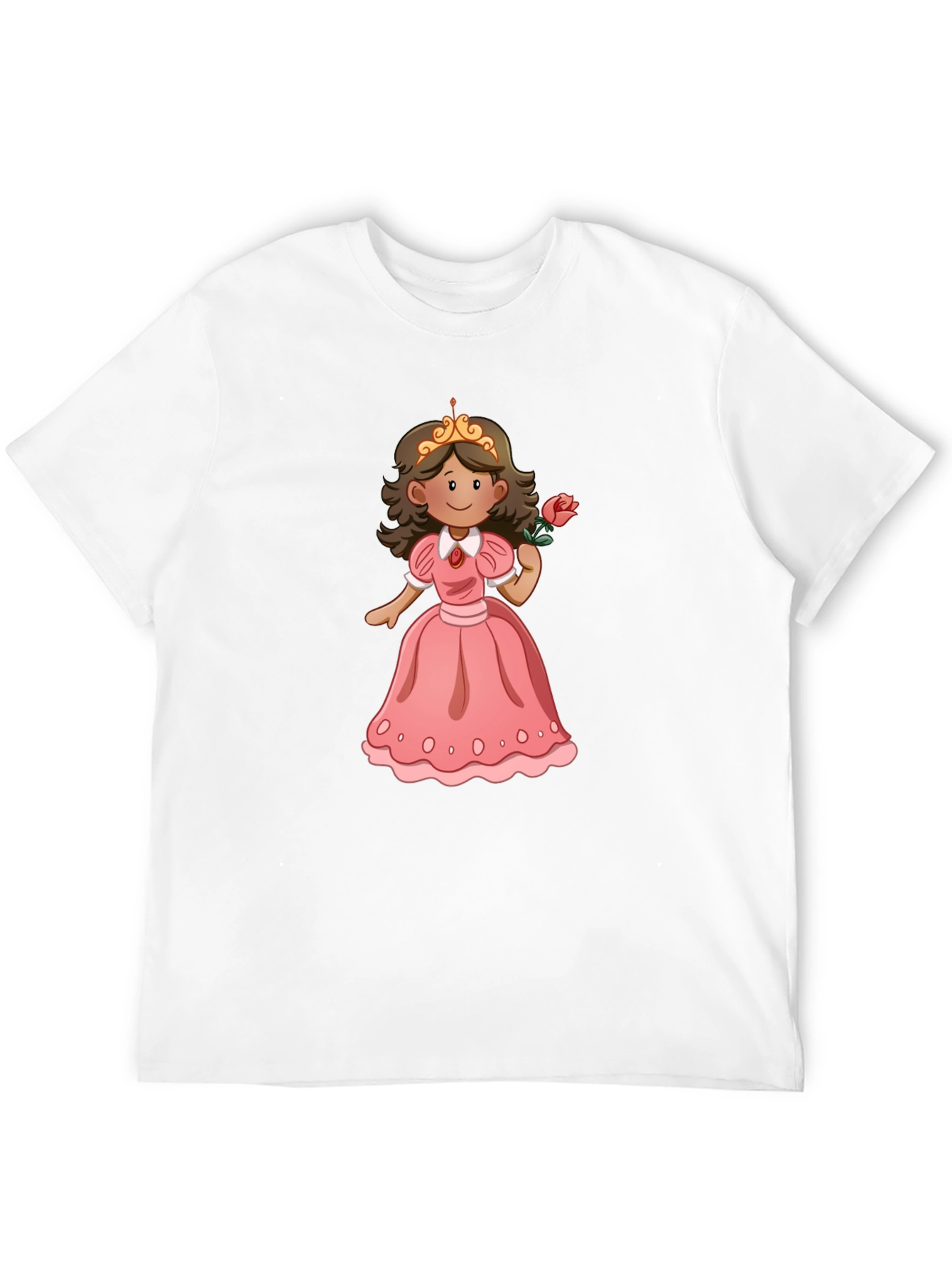 Princess Rose T-Shirt - Black Cotton Tee