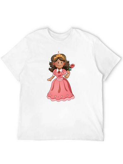 Princess Rose T-Shirt - Black Cotton Tee