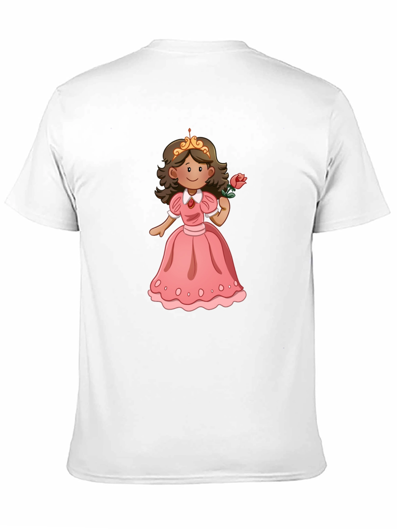 Princess Rose T-Shirt - Black Cotton Tee