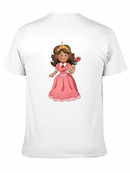 Princess Rose T-Shirt - Black Cotton Tee