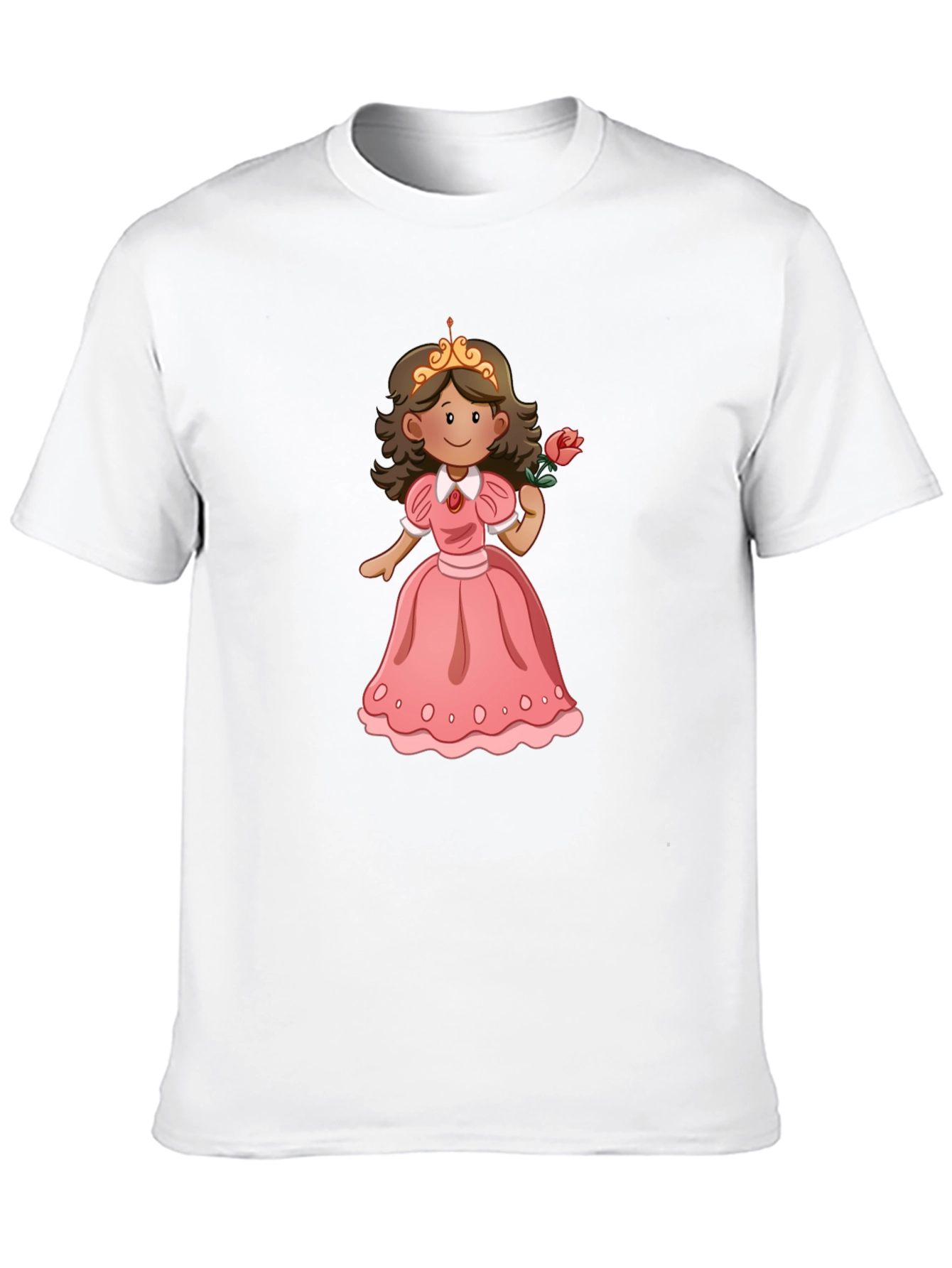 Princess Rose T-Shirt - Black Cotton Tee