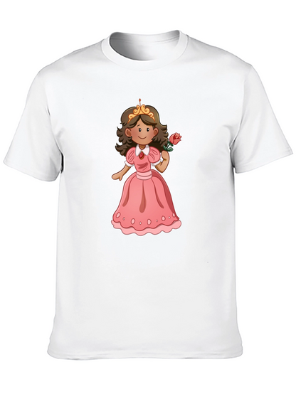 Princess Rose T-Shirt - Black Cotton Tee