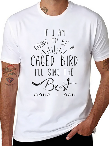 Caged Bird Graphic Tee - Express Yourself