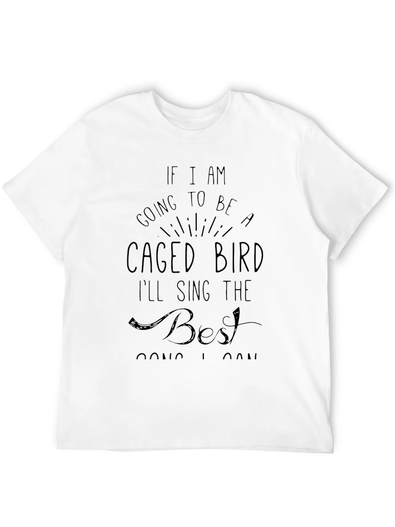Caged Bird Graphic Tee - Express Yourself