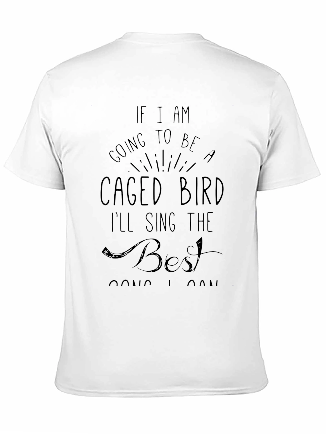 Caged Bird Graphic Tee - Express Yourself