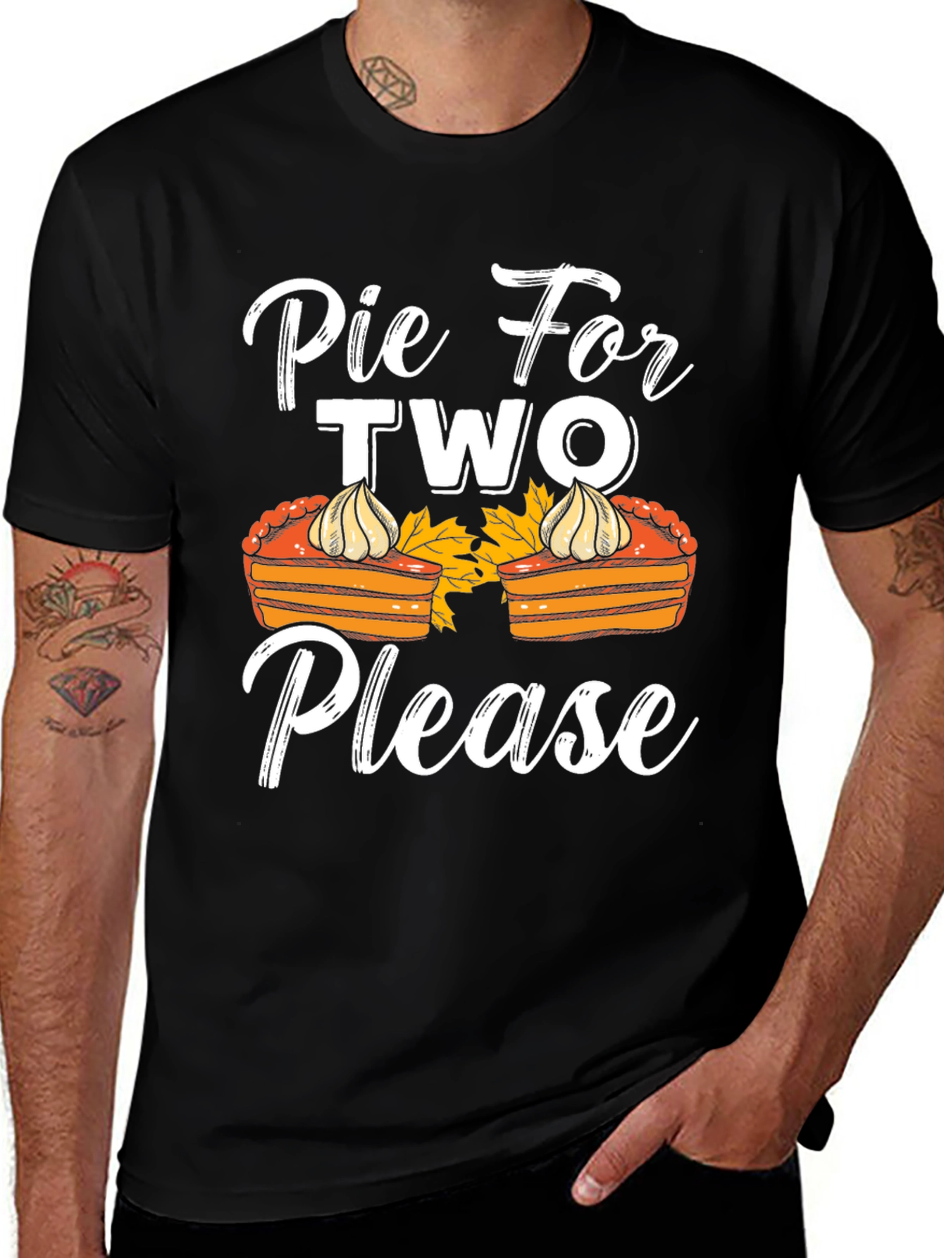 Pie For Two Please T-Shirt - Thanksgiving Apparel
