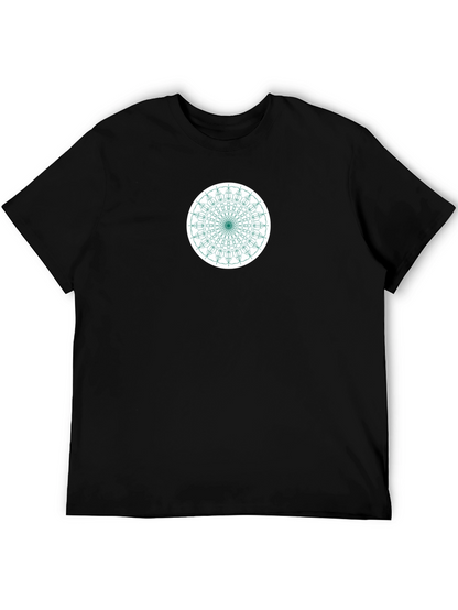 Geometric Mandala Graphic Tee - Modern Menswear