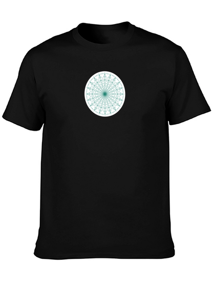 Geometric Mandala Graphic Tee - Modern Menswear