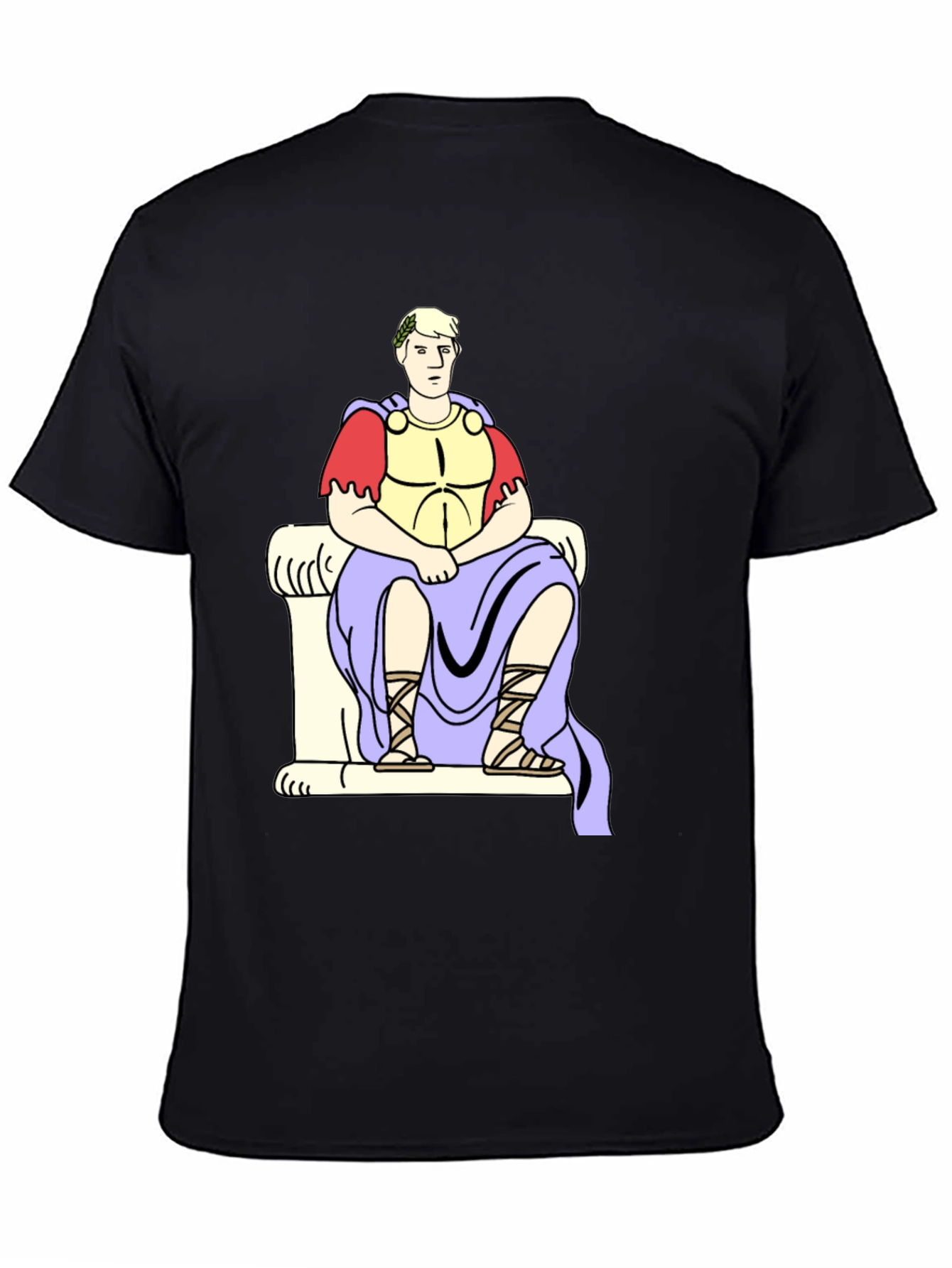 Roman Emperor Graphic Tee - Black