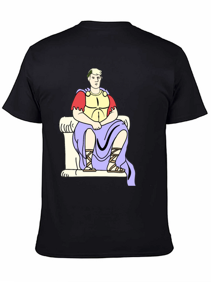 Roman Emperor Graphic Tee - Black