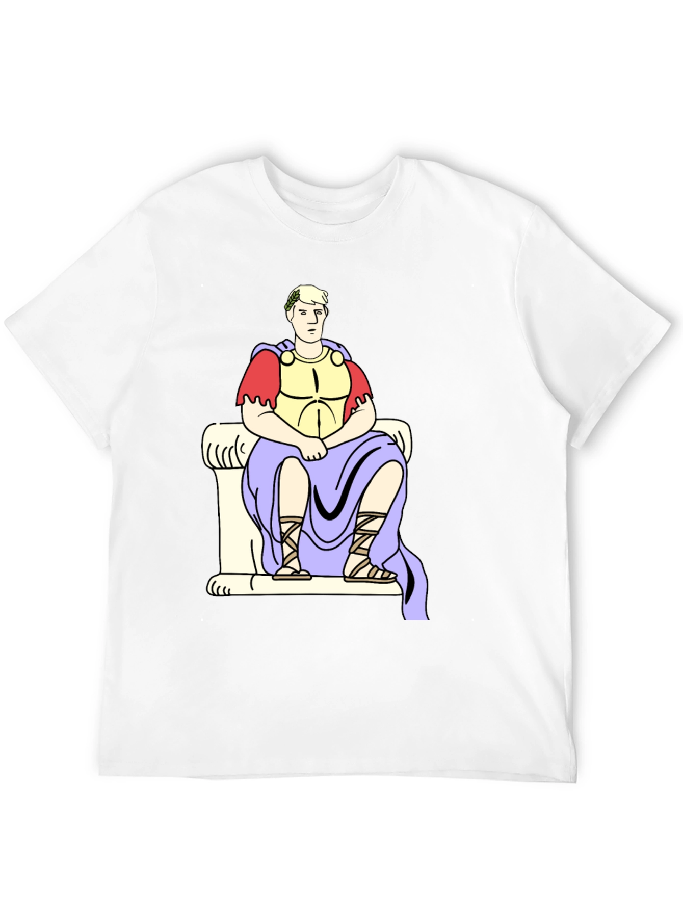 Roman Emperor Graphic Tee - Black