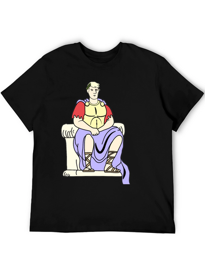 Roman Emperor Graphic Tee - Black