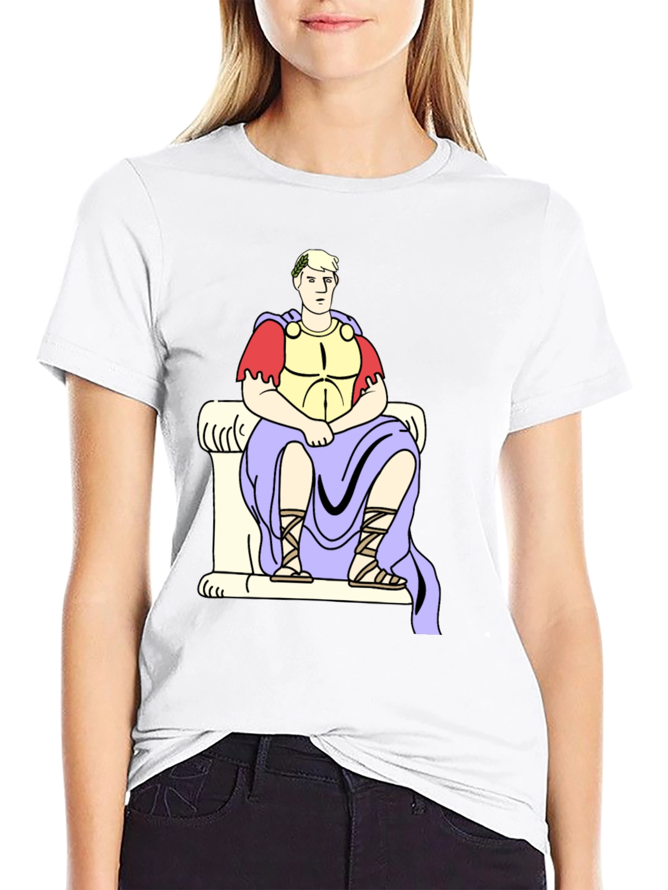 Roman Emperor Graphic Tee - Black