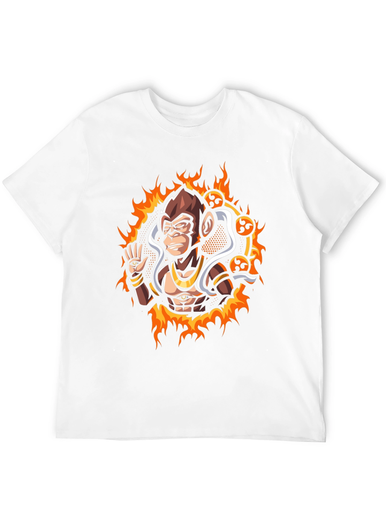 Mystic Monkey Graphic Tee - Black Cotton