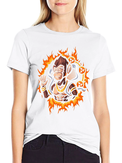 Mystic Monkey Graphic Tee - Black Cotton
