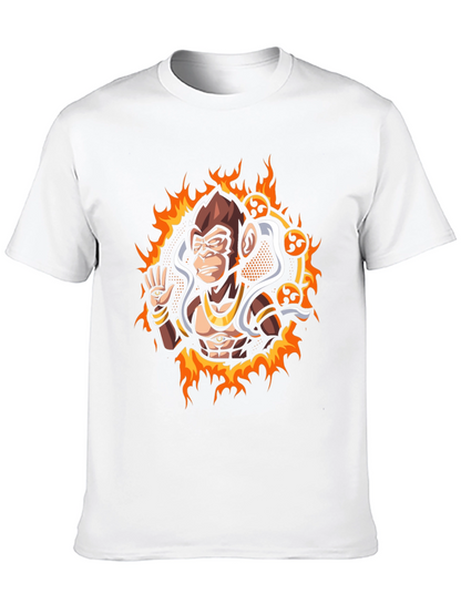 Mystic Monkey Graphic Tee - Black Cotton