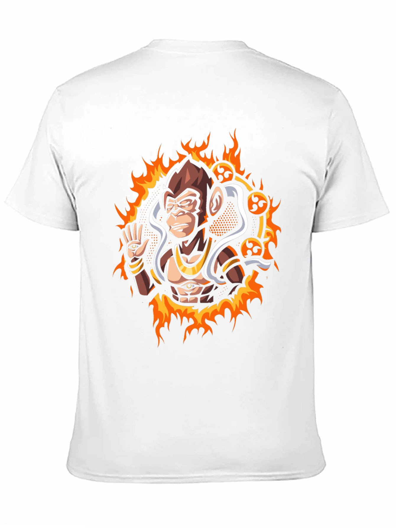 Mystic Monkey Graphic Tee - Black Cotton
