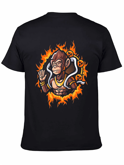 Mystic Monkey Graphic Tee - Black Cotton