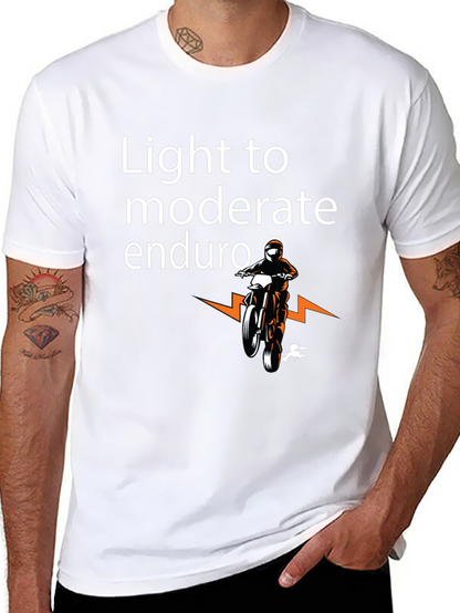 Light to Moderate Enduro Black T-Shirt