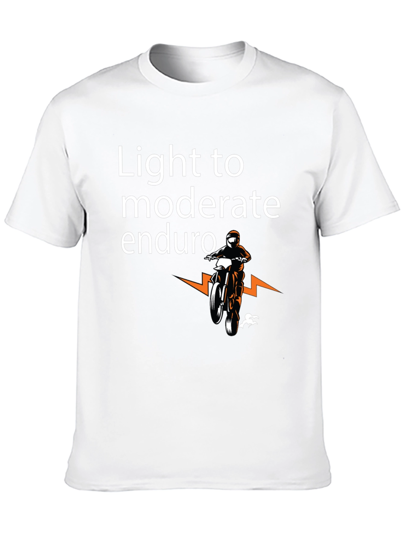 Light to Moderate Enduro Black T-Shirt
