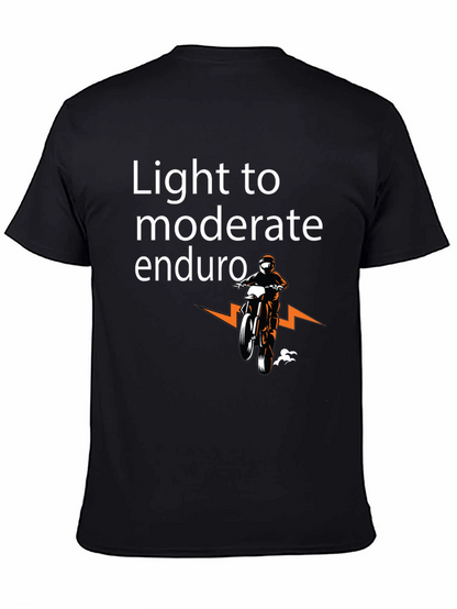 Light to Moderate Enduro Black T-Shirt