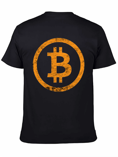 Bitcoin Logo Graphic T-Shirt - Black